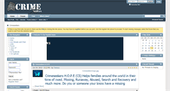 Desktop Screenshot of crimeseekers.net