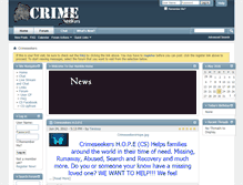 Tablet Screenshot of crimeseekers.net